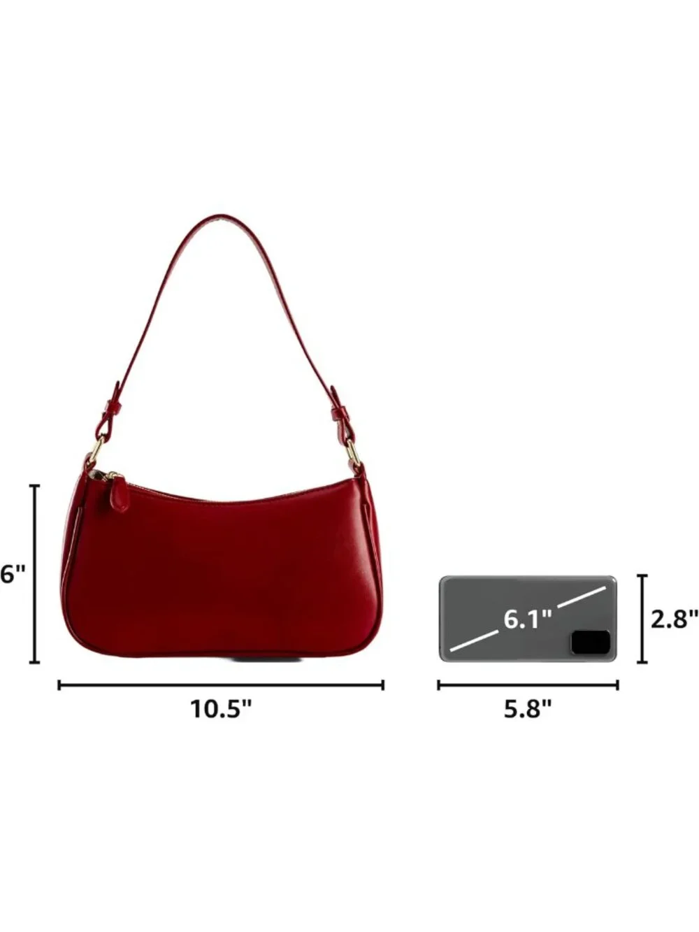 Stylish Leather Hobo Tote Bag for Women - Retro Sling Purse with 2 Straps